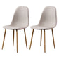 Glam Style Metal Side Chair Matte Finish Dining Chair for Dinning Room Beige Natural Wood Set of 2 Clearhalo ' kitchen&dining_furn' 'Dining Chairs' 'Dining Tables & Seating' 'dining_chair' 'Furniture' 'furniture_dining_chair' 'Kitchen & Dining Furniture' 'kitchen' 3574891