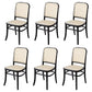 Modern Solid Wood Kitchen Dining Side Chair Opening Back Dining Side Chair Black 6 Piece Set Clearhalo ' kitchen&dining_furn' 'Dining Chairs' 'Dining Tables & Seating' 'dining_chair' 'furn' 'furn_dining_chair' 'Furniture' 'furniture_dining_chair' 'Kitchen & Dining Furniture' 'kitchen' 3574897