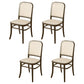 Modern Solid Wood Kitchen Dining Side Chair Opening Back Dining Side Chair Walnut 4 Piece Set Clearhalo ' kitchen&dining_furn' 'Dining Chairs' 'Dining Tables & Seating' 'dining_chair' 'furn' 'furn_dining_chair' 'Furniture' 'furniture_dining_chair' 'Kitchen & Dining Furniture' 'kitchen' 3574913