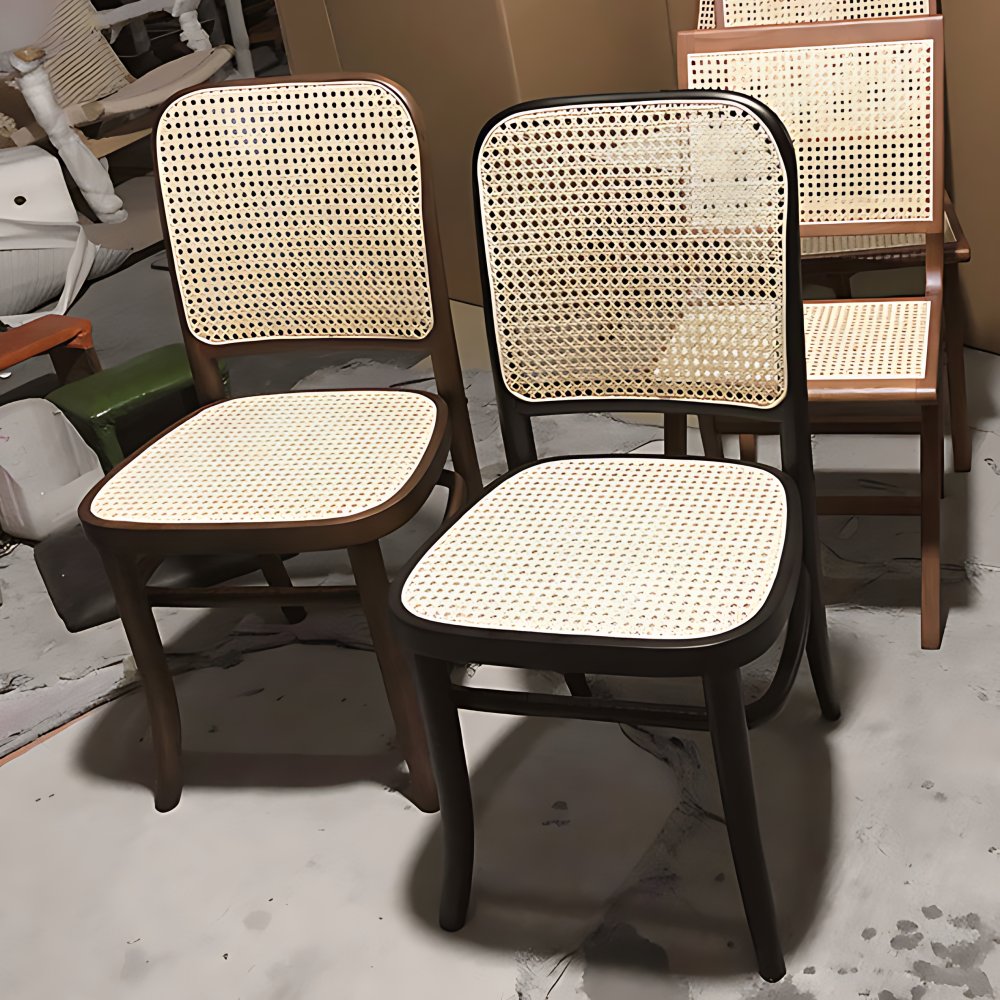 Modern Solid Wood Kitchen Dining Side Chair Opening Back Dining Side ...