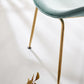 Upholstered Velvet Armless Dining Chairs Solid Back Side Chair with Metal Legs Clearhalo ' kitchen&dining_furn' 'Dining Chairs' 'Dining Tables & Seating' 'dining_chair' 'furn' 'furn_dining_chair' 'Furniture' 'furniture_dining_chair' 'Kitchen & Dining Furniture' 'kitchen' 3574930