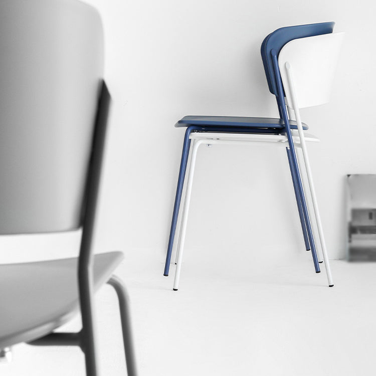 Contemporary Dining Chair Open Back Side Chair with Metal Legs for Home Use Clearhalo ' kitchen&dining_furn' 'Dining Chairs' 'Dining Tables & Seating' 'dining_chair' 'furn' 'furn_dining_chair' 'Furniture' 'furniture_dining_chair' 'Kitchen & Dining Furniture' 'kitchen' 3574986