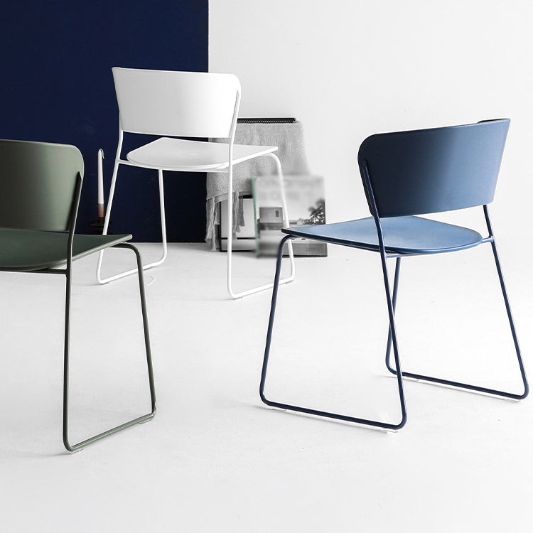 Contemporary Dining Chair Open Back Side Chair with Metal Legs for Home Use Clearhalo ' kitchen&dining_furn' 'Dining Chairs' 'Dining Tables & Seating' 'dining_chair' 'furn' 'furn_dining_chair' 'Furniture' 'furniture_dining_chair' 'Kitchen & Dining Furniture' 'kitchen' 3574992