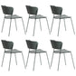 Contemporary Dining Chair Open Back Side Chair with Metal Legs for Home Use Green Metal 6 Piece Set Clearhalo ' kitchen&dining_furn' 'Dining Chairs' 'Dining Tables & Seating' 'dining_chair' 'furn' 'furn_dining_chair' 'Furniture' 'furniture_dining_chair' 'Kitchen & Dining Furniture' 'kitchen' 3575011