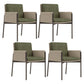 Faux Leather Contemporary Dining Room Chair Matte Finish Solid Back Dining Arm Chair Olive Green 4 Piece Set Clearhalo ' kitchen&dining_furn' 'Dining Chairs' 'Dining Tables & Seating' 'dining_chair' 'furn' 'furn_dining_chair' 'Furniture' 'furniture_dining_chair' 'Kitchen & Dining Furniture' 'kitchen' 3575045