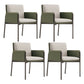 Faux Leather Contemporary Dining Room Chair Matte Finish Solid Back Dining Arm Chair Green 4 Piece Set Clearhalo ' kitchen&dining_furn' 'Dining Chairs' 'Dining Tables & Seating' 'dining_chair' 'furn' 'furn_dining_chair' 'Furniture' 'furniture_dining_chair' 'Kitchen & Dining Furniture' 'kitchen' 3575058