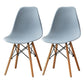 Contemporary Style Plastic Dining Room Chair Home Side Solid Back Armless Chair for Kitchen Light Gray Set of 2 Clearhalo ' kitchen&dining_furn' 'Dining Chairs' 'Dining Tables & Seating' 'dining_chair' 'Furniture' 'furniture_dining_chair' 'Kitchen & Dining Furniture' 'kitchen' 3575071