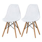 Contemporary Style Plastic Dining Room Chair Home Side Solid Back Armless Chair for Kitchen White Set of 2 Clearhalo ' kitchen&dining_furn' 'Dining Chairs' 'Dining Tables & Seating' 'dining_chair' 'Furniture' 'furniture_dining_chair' 'Kitchen & Dining Furniture' 'kitchen' 3575077