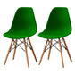 Contemporary Style Plastic Dining Room Chair Home Side Solid Back Armless Chair for Kitchen Blackish Green Set of 2 Clearhalo ' kitchen&dining_furn' 'Dining Chairs' 'Dining Tables & Seating' 'dining_chair' 'Furniture' 'furniture_dining_chair' 'Kitchen & Dining Furniture' 'kitchen' 3575102
