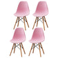 Contemporary Style Plastic Dining Room Chair Home Side Solid Back Armless Chair for Kitchen Rose Bloom Set of 4 Clearhalo ' kitchen&dining_furn' 'Dining Chairs' 'Dining Tables & Seating' 'dining_chair' 'Furniture' 'furniture_dining_chair' 'Kitchen & Dining Furniture' 'kitchen' 3575106