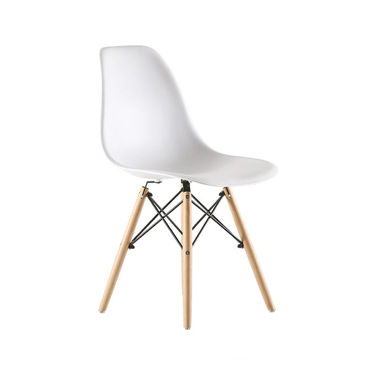 Kitchen Plastic Dining Chair Multicolor Side Chair Set with Wooden Legs Clearhalo ' kitchen&dining_furn' 'Dining Chairs' 'Dining Tables & Seating' 'dining_chair' 'Furniture' 'furniture_dining_chair' 'Kitchen & Dining Furniture' 'kitchen' 3575118