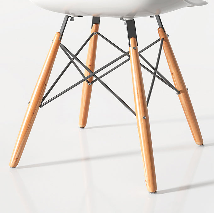 Kitchen Plastic Dining Chair Multicolor Side Chair Set with Wooden Legs Clearhalo ' kitchen&dining_furn' 'Dining Chairs' 'Dining Tables & Seating' 'dining_chair' 'Furniture' 'furniture_dining_chair' 'Kitchen & Dining Furniture' 'kitchen' 3575124