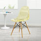 Kitchen Plastic Dining Chair Multicolor Side Chair Set with Wooden Legs Yellow 1 Piece Clearhalo ' kitchen&dining_furn' 'Dining Chairs' 'Dining Tables & Seating' 'dining_chair' 'Furniture' 'furniture_dining_chair' 'Kitchen & Dining Furniture' 'kitchen' 3575139
