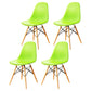 Kitchen Plastic Dining Chair Multicolor Side Chair Set with Wooden Legs Green Set of 4 Clearhalo ' kitchen&dining_furn' 'Dining Chairs' 'Dining Tables & Seating' 'dining_chair' 'Furniture' 'furniture_dining_chair' 'Kitchen & Dining Furniture' 'kitchen' 3575153