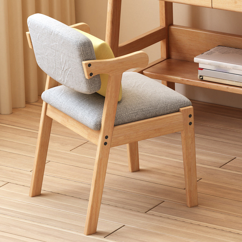 Glam Style Rubberwood Chairs Open Back Arm Dining Room Kitchen Chair Set Clearhalo ' kitchen&dining_furn' 'Dining Chairs' 'Dining Tables & Seating' 'dining_chair' 'furn' 'furn_dining_chair' 'Furniture' 'furniture_dining_chair' 'Kitchen & Dining Furniture' 'kitchen' 3575181