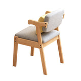 Glam Style Rubberwood Chairs Open Back Arm Dining Room Kitchen Chair Set Clearhalo ' kitchen&dining_furn' 'Dining Chairs' 'Dining Tables & Seating' 'dining_chair' 'furn' 'furn_dining_chair' 'Furniture' 'furniture_dining_chair' 'Kitchen & Dining Furniture' 'kitchen' 3575183