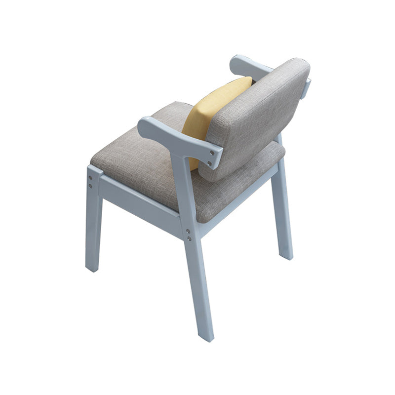 Glam Style Rubberwood Chairs Open Back Arm Dining Room Kitchen Chair Set Sky Blue 1 Piece Clearhalo ' kitchen&dining_furn' 'Dining Chairs' 'Dining Tables & Seating' 'dining_chair' 'furn' 'furn_dining_chair' 'Furniture' 'furniture_dining_chair' 'Kitchen & Dining Furniture' 'kitchen' 3575186