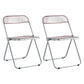 Nordic Style Armless Metal Dining Chairs Stackable Folding Side Chair for Home Use Pink 2 Piece Set Clearhalo ' kitchen&dining_furn' 'Dining Chairs' 'Dining Tables & Seating' 'dining_chair' 'furn' 'furn_dining_chair' 'Furniture' 'furniture_dining_chair' 'Kitchen & Dining Furniture' 'kitchen' 3575220