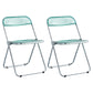 Nordic Style Armless Metal Dining Chairs Stackable Folding Side Chair for Home Use Light Green 2 Piece Set Clearhalo ' kitchen&dining_furn' 'Dining Chairs' 'Dining Tables & Seating' 'dining_chair' 'furn' 'furn_dining_chair' 'Furniture' 'furniture_dining_chair' 'Kitchen & Dining Furniture' 'kitchen' 3575240