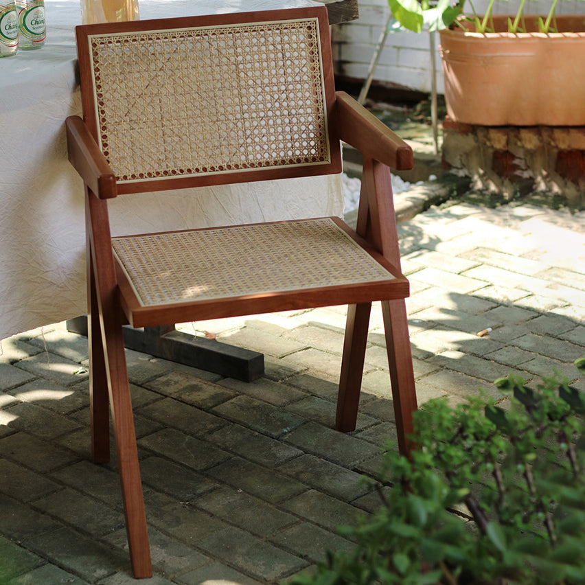 Wooden Dining Side Chairs Modern Indoor-Outdoor Open Back Dining Chair, 20'' Wide Clearhalo ' kitchen&dining_furn' 'Dining Chairs' 'Dining Tables & Seating' 'dining_chair' 'furn' 'furn_dining_chair' 'Furniture' 'furniture_dining_chair' 'Kitchen & Dining Furniture' 'kitchen' 3575248