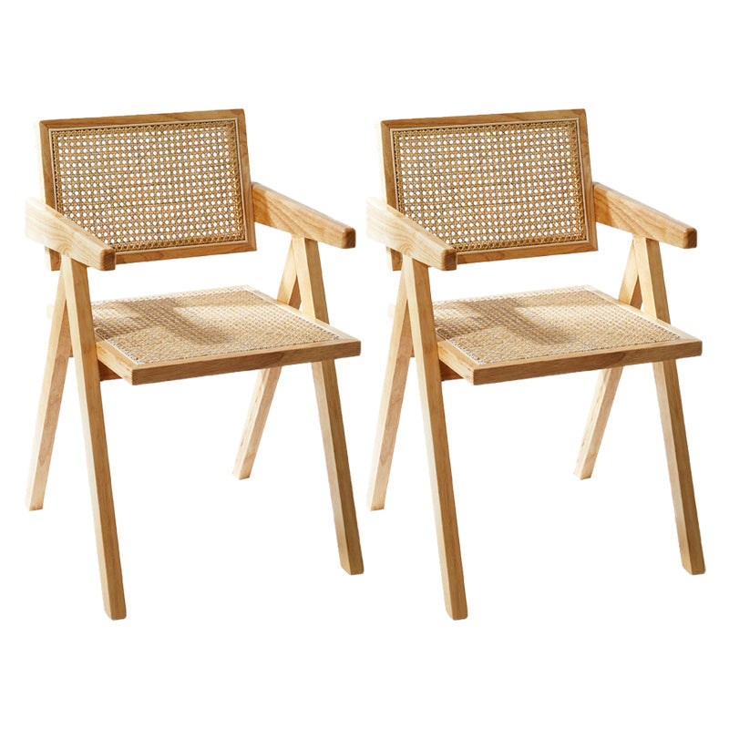 Wooden Dining Side Chairs Modern Indoor-Outdoor Open Back Dining Chair, 20'' Wide Light Brown 2 Piece Set Clearhalo ' kitchen&dining_furn' 'Dining Chairs' 'Dining Tables & Seating' 'dining_chair' 'furn' 'furn_dining_chair' 'Furniture' 'furniture_dining_chair' 'Kitchen & Dining Furniture' 'kitchen' 3575265