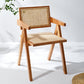 Wooden Dining Side Chairs Modern Indoor-Outdoor Open Back Dining Chair, 20'' Wide Apricot-Brown 1 Piece Clearhalo ' kitchen&dining_furn' 'Dining Chairs' 'Dining Tables & Seating' 'dining_chair' 'furn' 'furn_dining_chair' 'Furniture' 'furniture_dining_chair' 'Kitchen & Dining Furniture' 'kitchen' 3575281