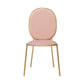 Glam Style Metal Side Chair Matte Finish Solid Back Dining Chair for Home Use Pink 1 Piece Clearhalo ' kitchen&dining_furn' 'Dining Chairs' 'Dining Tables & Seating' 'dining_chair' 'furn' 'furn_dining_chair' 'Furniture' 'furniture_dining_chair' 'Kitchen & Dining Furniture' 'kitchen' 3575297