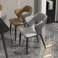 Modern Leather Dining Arm Chair Upholstered Open Back Armchair with Metal Legs Clearhalo ' kitchen&dining_furn' 'Dining Chairs' 'Dining Tables & Seating' 'dining_chair' 'furn' 'furn_dining_chair' 'Furniture' 'furniture_dining_chair' 'Kitchen & Dining Furniture' 'kitchen' 3575319