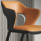 Modern Leather Dining Arm Chair Upholstered Open Back Armchair with Metal Legs Clearhalo ' kitchen&dining_furn' 'Dining Chairs' 'Dining Tables & Seating' 'dining_chair' 'furn' 'furn_dining_chair' 'Furniture' 'furniture_dining_chair' 'Kitchen & Dining Furniture' 'kitchen' 3575323