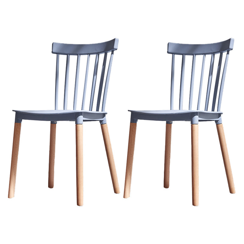 Glam Style Wooden Side Chair Matte Finish Windsor Back Dining Chair for Coffee Shop Grey 2 Piece Set Clearhalo ' kitchen&dining_furn' 'Dining Chairs' 'Dining Tables & Seating' 'dining_chair' 'furn' 'furn_dining_chair' 'Furniture' 'furniture_dining_chair' 'Kitchen & Dining Furniture' 'kitchen' 3575345