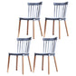 Glam Style Wooden Side Chair Matte Finish Windsor Back Dining Chair for Coffee Shop Grey 4 Piece Set Clearhalo ' kitchen&dining_furn' 'Dining Chairs' 'Dining Tables & Seating' 'dining_chair' 'furn' 'furn_dining_chair' 'Furniture' 'furniture_dining_chair' 'Kitchen & Dining Furniture' 'kitchen' 3575346