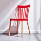 Glam Style Wooden Side Chair Matte Finish Windsor Back Dining Chair for Coffee Shop Red 1 Piece Clearhalo ' kitchen&dining_furn' 'Dining Chairs' 'Dining Tables & Seating' 'dining_chair' 'furn' 'furn_dining_chair' 'Furniture' 'furniture_dining_chair' 'Kitchen & Dining Furniture' 'kitchen' 3575354