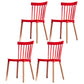 Glam Style Wooden Side Chair Matte Finish Windsor Back Dining Chair for Coffee Shop Red 4 Piece Set Clearhalo ' kitchen&dining_furn' 'Dining Chairs' 'Dining Tables & Seating' 'dining_chair' 'furn' 'furn_dining_chair' 'Furniture' 'furniture_dining_chair' 'Kitchen & Dining Furniture' 'kitchen' 3575358