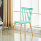 Glam Style Wooden Side Chair Matte Finish Windsor Back Dining Chair for Coffee Shop Blue 1 Piece Clearhalo ' kitchen&dining_furn' 'Dining Chairs' 'Dining Tables & Seating' 'dining_chair' 'furn' 'furn_dining_chair' 'Furniture' 'furniture_dining_chair' 'Kitchen & Dining Furniture' 'kitchen' 3575365