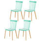 Glam Style Wooden Side Chair Matte Finish Windsor Back Dining Chair for Coffee Shop Blue 4 Piece Set Clearhalo ' kitchen&dining_furn' 'Dining Chairs' 'Dining Tables & Seating' 'dining_chair' 'furn' 'furn_dining_chair' 'Furniture' 'furniture_dining_chair' 'Kitchen & Dining Furniture' 'kitchen' 3575367
