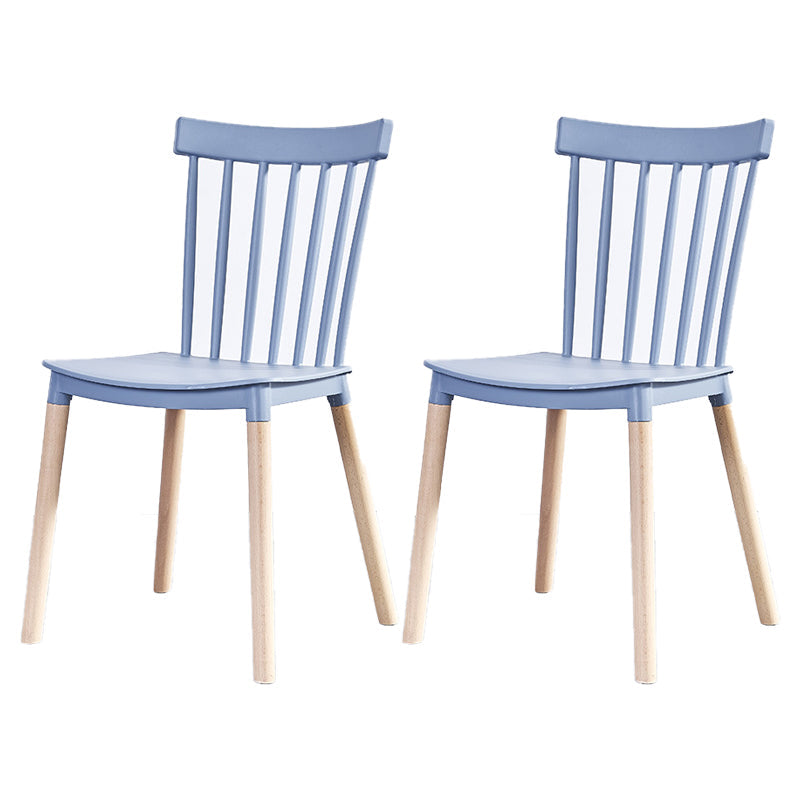 Glam Style Wooden Side Chair Matte Finish Windsor Back Dining Chair for Coffee Shop Gray Blue 2 Piece Set Clearhalo ' kitchen&dining_furn' 'Dining Chairs' 'Dining Tables & Seating' 'dining_chair' 'furn' 'furn_dining_chair' 'Furniture' 'furniture_dining_chair' 'Kitchen & Dining Furniture' 'kitchen' 3575372