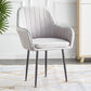 Scandinavian Dining Arm Chair Solid Back Side Chair with Metal Legs for Home Use Grey 1 Piece Black Clearhalo ' kitchen&dining_furn' 'Dining Chairs' 'Dining Tables & Seating' 'dining_chair' 'furn' 'furn_dining_chair' 'Furniture' 'furniture_dining_chair' 'Kitchen & Dining Furniture' 'kitchen' 3575375