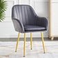 Scandinavian Dining Arm Chair Solid Back Side Chair with Metal Legs for Home Use Dark Gray 1 Piece Brass Gold Clearhalo ' kitchen&dining_furn' 'Dining Chairs' 'Dining Tables & Seating' 'dining_chair' 'furn' 'furn_dining_chair' 'Furniture' 'furniture_dining_chair' 'Kitchen & Dining Furniture' 'kitchen' 3575393