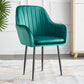 Scandinavian Dining Arm Chair Solid Back Side Chair with Metal Legs for Home Use Blackish Green 1 Piece Black Clearhalo ' kitchen&dining_furn' 'Dining Chairs' 'Dining Tables & Seating' 'dining_chair' 'furn' 'furn_dining_chair' 'Furniture' 'furniture_dining_chair' 'Kitchen & Dining Furniture' 'kitchen' 3575428