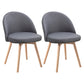 Scandinavian Home Side Chair Parsons Back Wood Upholstered Dining Room Chair Grey Fabric 2 Piece Set Clearhalo ' kitchen&dining_furn' 'Dining Chairs' 'Dining Tables & Seating' 'dining_chair' 'furn' 'furn_dining_chair' 'Furniture' 'furniture_dining_chair' 'Kitchen & Dining Furniture' 'kitchen' 3575437