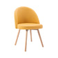 Scandinavian Home Side Chair Parsons Back Wood Upholstered Dining Room Chair Yellow Leather 1 Piece Clearhalo ' kitchen&dining_furn' 'Dining Chairs' 'Dining Tables & Seating' 'dining_chair' 'furn' 'furn_dining_chair' 'Furniture' 'furniture_dining_chair' 'Kitchen & Dining Furniture' 'kitchen' 3575465