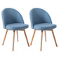 Scandinavian Home Side Chair Parsons Back Wood Upholstered Dining Room Chair Blue Fabric 2 Piece Set Clearhalo ' kitchen&dining_furn' 'Dining Chairs' 'Dining Tables & Seating' 'dining_chair' 'furn' 'furn_dining_chair' 'Furniture' 'furniture_dining_chair' 'Kitchen & Dining Furniture' 'kitchen' 3575469