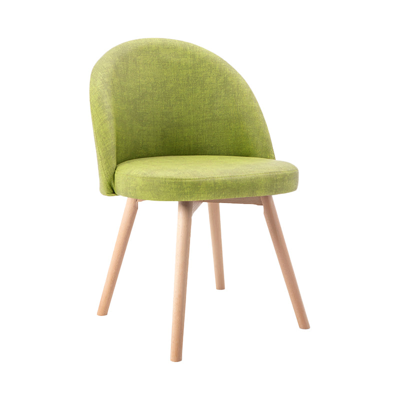 Scandinavian Home Side Chair Parsons Back Wood Upholstered Dining Room Chair Green Leather 1 Piece Clearhalo ' kitchen&dining_furn' 'Dining Chairs' 'Dining Tables & Seating' 'dining_chair' 'furn' 'furn_dining_chair' 'Furniture' 'furniture_dining_chair' 'Kitchen & Dining Furniture' 'kitchen' 3575476