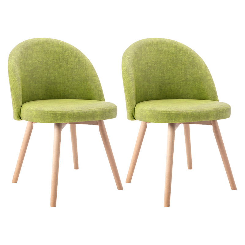 Scandinavian Home Side Chair Parsons Back Wood Upholstered Dining Room Chair Green Leather 2 Piece Set Clearhalo ' kitchen&dining_furn' 'Dining Chairs' 'Dining Tables & Seating' 'dining_chair' 'furn' 'furn_dining_chair' 'Furniture' 'furniture_dining_chair' 'Kitchen & Dining Furniture' 'kitchen' 3575477