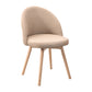 Scandinavian Home Side Chair Parsons Back Wood Upholstered Dining Room Chair Khaki Fabric 1 Piece Clearhalo ' kitchen&dining_furn' 'Dining Chairs' 'Dining Tables & Seating' 'dining_chair' 'furn' 'furn_dining_chair' 'Furniture' 'furniture_dining_chair' 'Kitchen & Dining Furniture' 'kitchen' 3575479