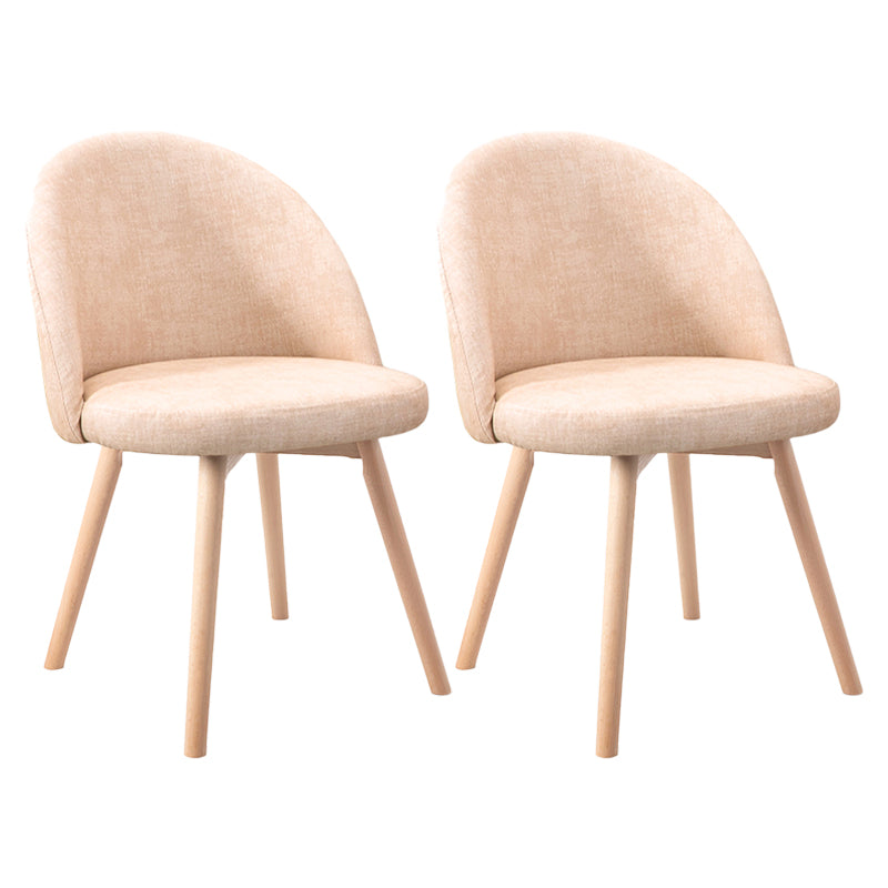 Scandinavian Home Side Chair Parsons Back Wood Upholstered Dining Room Chair Khaki Leather 2 Piece Set Clearhalo ' kitchen&dining_furn' 'Dining Chairs' 'Dining Tables & Seating' 'dining_chair' 'furn' 'furn_dining_chair' 'Furniture' 'furniture_dining_chair' 'Kitchen & Dining Furniture' 'kitchen' 3575483