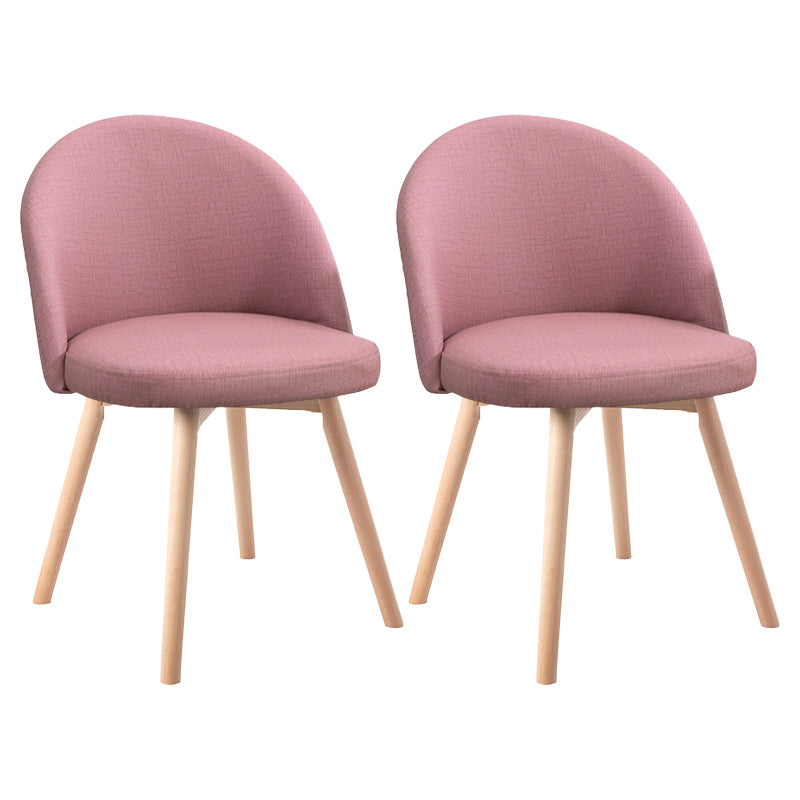 Scandinavian Home Side Chair Parsons Back Wood Upholstered Dining Room Chair Cameo Brown Leather 2 Piece Set Clearhalo ' kitchen&dining_furn' 'Dining Chairs' 'Dining Tables & Seating' 'dining_chair' 'furn' 'furn_dining_chair' 'Furniture' 'furniture_dining_chair' 'Kitchen & Dining Furniture' 'kitchen' 3575486