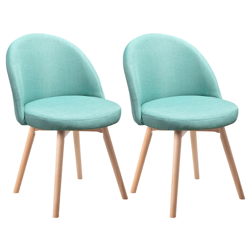 Scandinavian Home Side Chair Parsons Back Wood Upholstered Dining Room Chair Mint Green Fabric 2 Piece Set Clearhalo ' kitchen&dining_furn' 'Dining Chairs' 'Dining Tables & Seating' 'dining_chair' 'furn' 'furn_dining_chair' 'Furniture' 'furniture_dining_chair' 'Kitchen & Dining Furniture' 'kitchen' 3575489