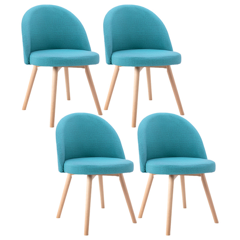 Scandinavian Home Side Chair Parsons Back Wood Upholstered Dining Room Chair Mint Green Leather 4 Piece Set Clearhalo ' kitchen&dining_furn' 'Dining Chairs' 'Dining Tables & Seating' 'dining_chair' 'furn' 'furn_dining_chair' 'Furniture' 'furniture_dining_chair' 'Kitchen & Dining Furniture' 'kitchen' 3575493