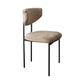Glam Style Upholstered Side Chair Matte Finish Open Back Dining Chair for Home Use Brown 1 Piece Clearhalo ' kitchen&dining_furn' 'Dining Chairs' 'Dining Tables & Seating' 'dining_chair' 'furn' 'furn_dining_chair' 'Furniture' 'furniture_dining_chair' 'Kitchen & Dining Furniture' 'kitchen' 3575558